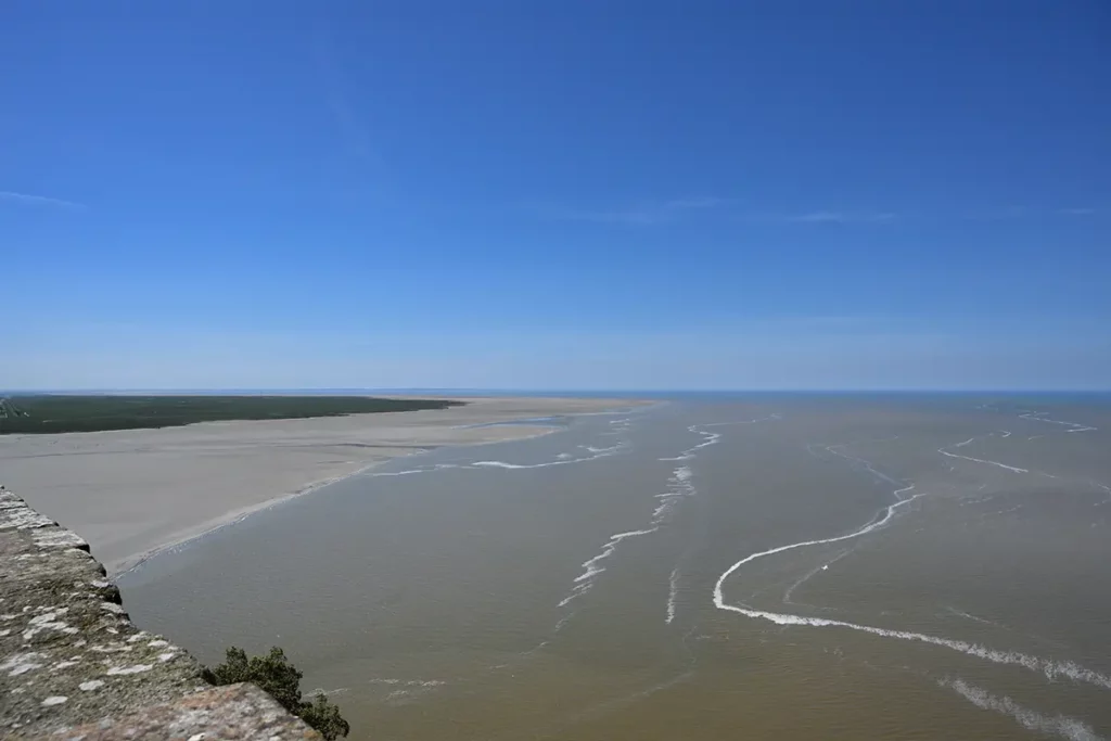 Vue sur la Baie du Mont-Saint-Michel depuis l'abbaye